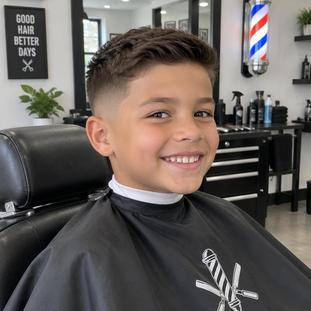 Kids taper haircut