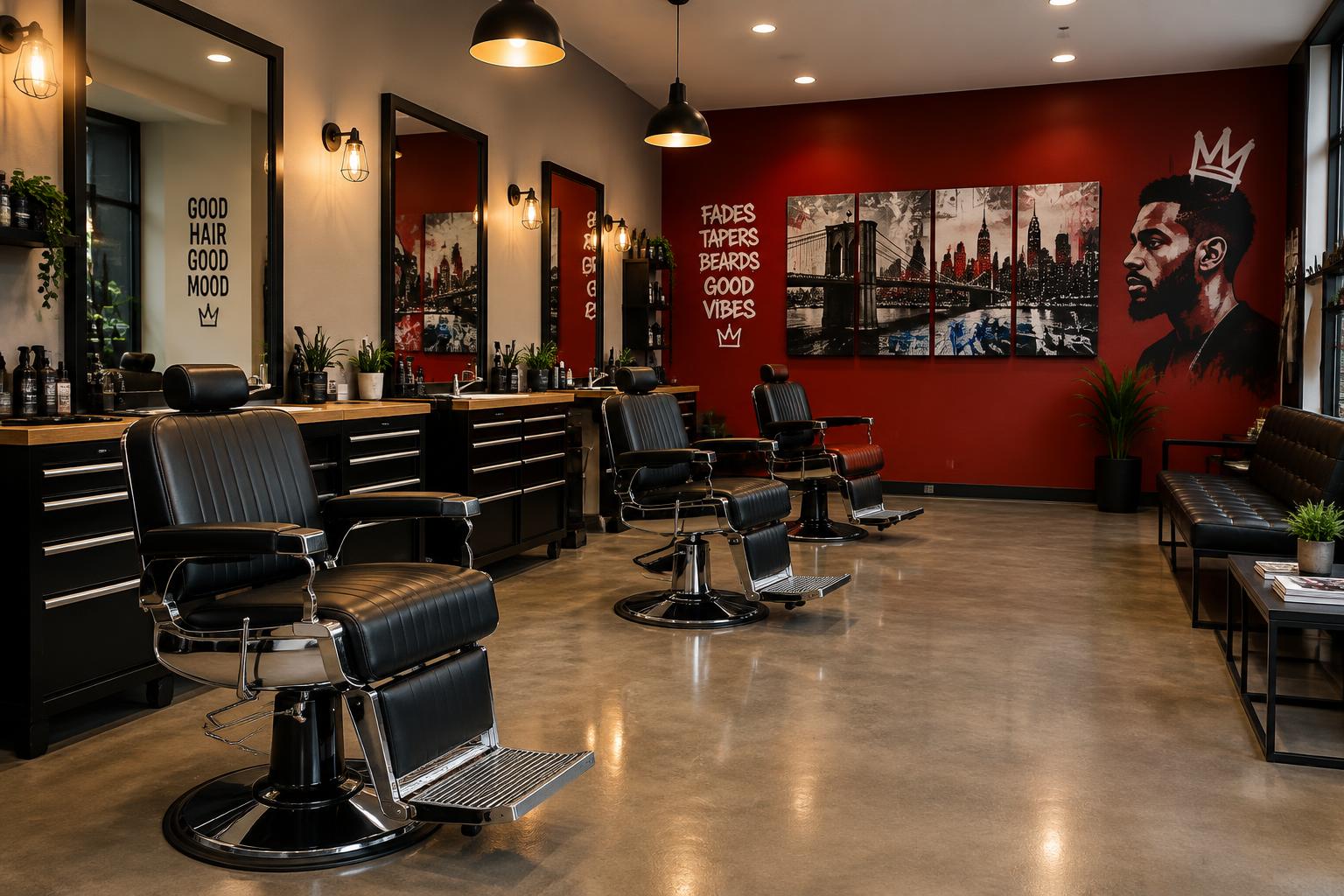 Inside Prime Time Barber Shop